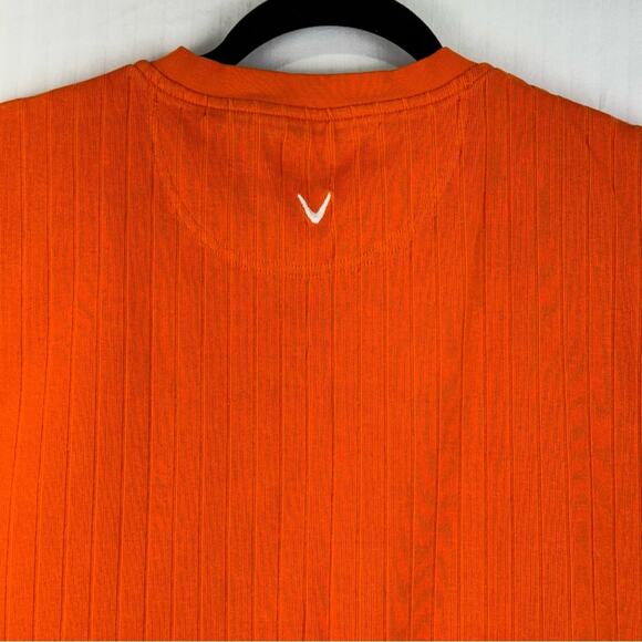 Callaway Orange Sleeveless Sweater Vest Size X-Large Golf Preppy Grandpa Core - Picture 5 of 6